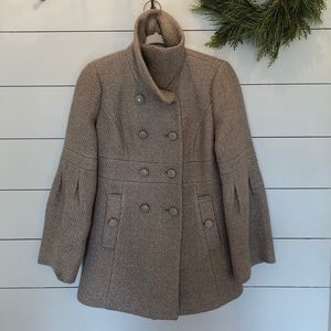 Ann Taylor Loft Wool Funnel Coat